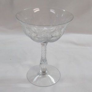 Duncan and Miller Glass Crystal Remembrance 5 1/2 Inch Tall Sherbet Champagne